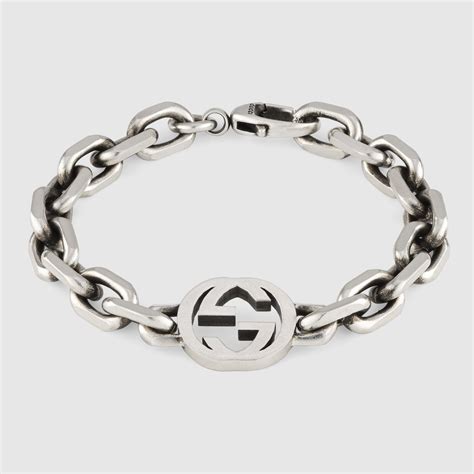 bracciale argento catenelle gucci vintage|Bracciali di lusso Gucci in argento .